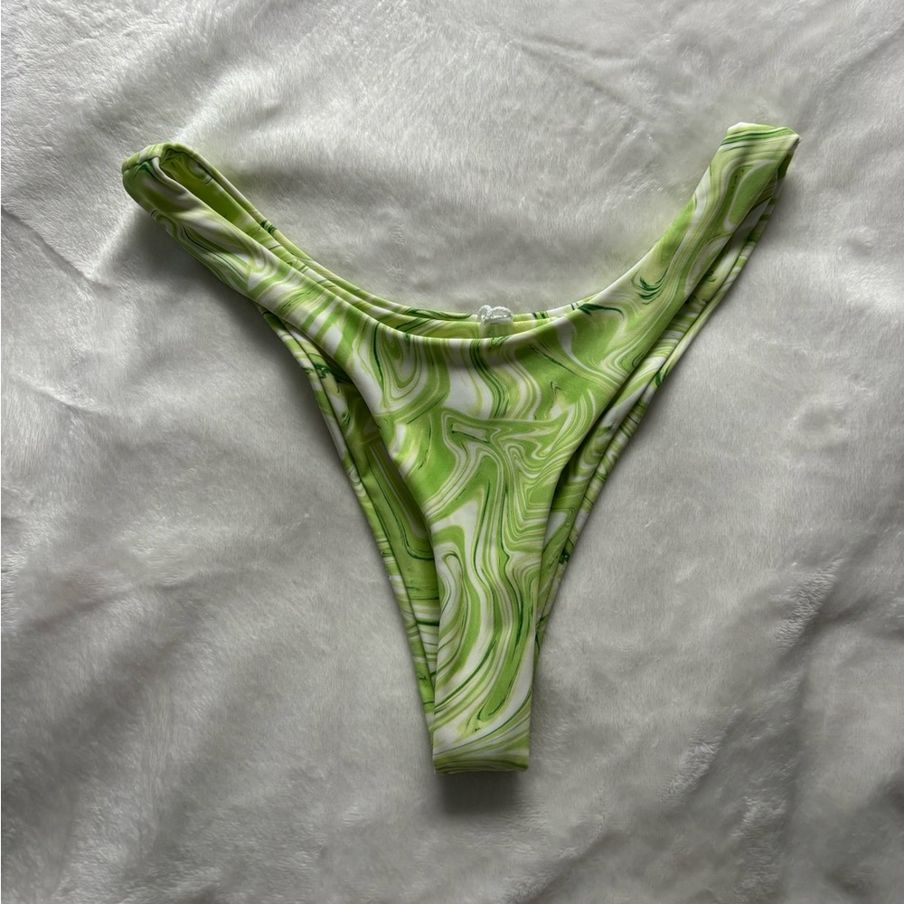 Green Swirl Bikini Bottom